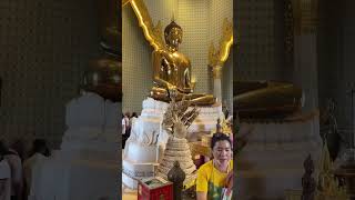 Golden Budha, Bangkok,  Thailand  of 5500 kg Pure gold #thailand #travel #goldenbudha