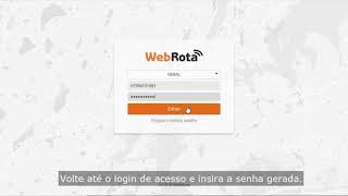 WebRota - Procedimento de esqueci minha senha