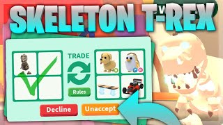 What People Trade for LEGENDARY SKELETON T REX PET 🦴🦖 | Adopt Me Roblox