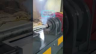 Steel pipe shrinking machine. #machine #automation #machining #equipment #automobile #turning #short