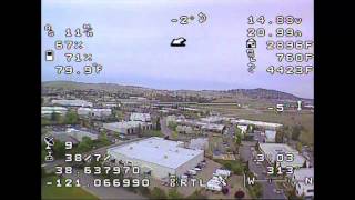 Tbs Discovery 5th FPV flight, still testing UHF range issue