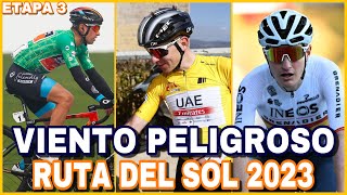 RESUMEN ETAPA 3 ➤ RUTA del SOL 2023 🇪🇸 Protagonismo del VIENTO