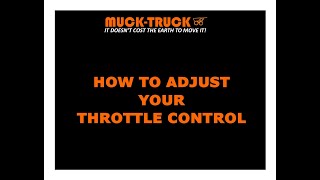 How to Adjust Throttle Control