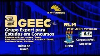 Correção questões provas nível superior UFPB (banca: UFPB) - gabarito Extraoficial