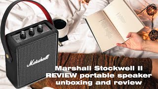 Marshall Stockwell II REVIEW portable  speaker unboxing and review