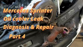 Mercedes Sprinter Oil Cooler Leak - Diagnosis & Repair Part 4 / Turbocharger Installation