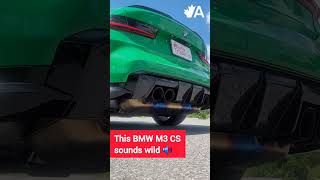 The BMW M3 CS sounds ridiculous! #shorts