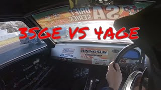 KE70 3SGE VS 4AGE DRIFT BATTLE