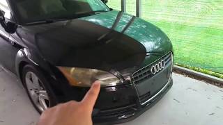 How to repair and paint severely damaged headlights on AUDI - TT or any car !!!