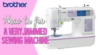 How to fix a VERY jammed / stuck / broken sewing machine - Brother Innovis 900D