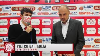 Paolo Moretti dopo la vittoria contro l’Acqua San Bernardo Alba