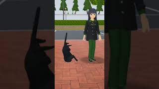 Beautiful Black Cat and Mio baby Tuko Tuko to Ta ta Very Funny 🤣#shorts_ #sakura #viralvideo