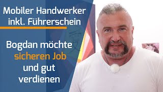 Maler werden inkl. Führerschein - Bogdan wird als Quereinsteiger mobiler Handwerker in Niedersachsen