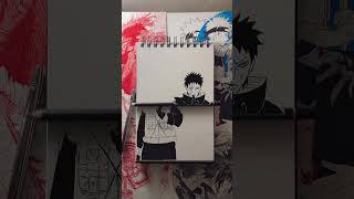 Kakashi and Obito drawing #drawing #art #artist #trending #shorts #youtubeshorts #viralvideo