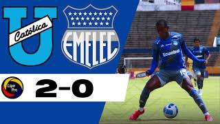 NOS COMPLICAMOS EN LA TABLA ACUMULADA / U catolica 2 Emelec 0 / Fecha 11