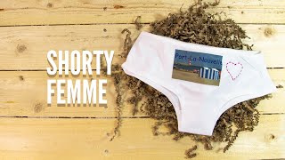 Shorty femme avec photo