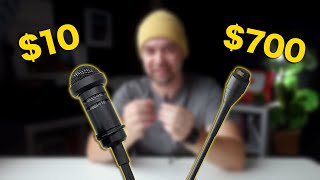 CHEAP  vs. EXPENSIVE Lavalier microphone. What's the difference? + Mic Test.