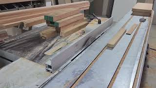 African Teakwood Cutting Process for Strip Doors