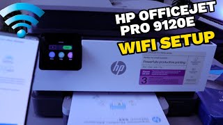 HP OfficeJet Pro 9120E All In One Wireless Printer WIFI Network Setup.