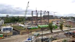 Dismantling of Gasholder No  8, King's Cross Timelapse