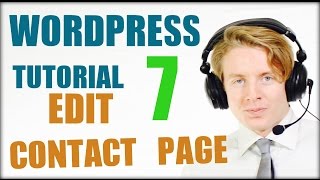 Wordpress tutorial step by step 2016 (Part 7)   Edit contact page