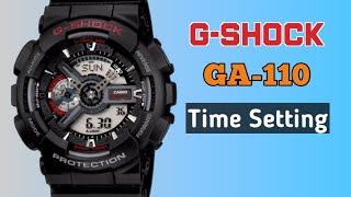 How to set time on Casio G-Shock GA-110 (5146)