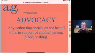 Public Policy and Advocacy for Listening and Spoken Language