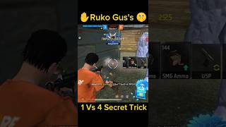 99% Players करते हैं ये गलती 🤫❌ | 1 VS 4 Tips AndTricks | #Shorts #Short | Jaswant FreeFire