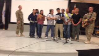 On Eagle's Wings choir rehearsal in Kandahar, Afghanistan