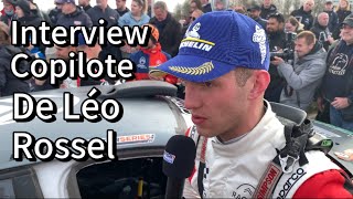 Interview Copilote de Léo Rossel Rallye du Touquet