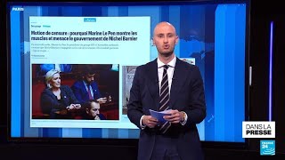 Le Rassemblement national accentue la pression sur Michel Barnier • FRANCE 24