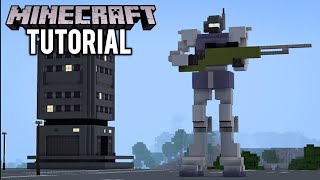 MINECRAFT : How To Build Gundam GM Sniper II Tutorial