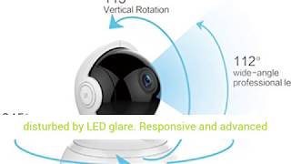 YI Dome Camera Pan/Tilt/Zoom Wireless IP Indoor Security Surveillance System 720p HD Night Vision,