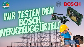 👷 🧰🛠 Wir testen den BOSCH Werkzeuggürtel für Kleinkinder