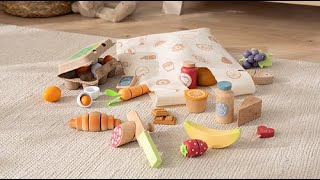 howa Spiellebensmittel Kaufladenzubehör aus Holz - Wooden Play Food Set