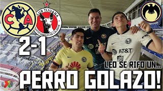 PERRO QUE LADRA NO QUITA LO INVICTO! | AMÉRICA 2-1 XOLOS GOLES Y REACCIONES EN EL AZTECA