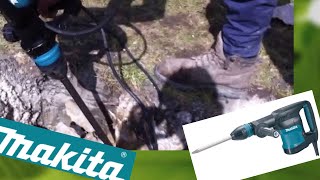 Makita HM0870C 110V SDS-Max Demolition Hammer real life DEMO