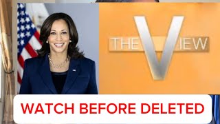 HOW KAMALA HARRIS’ PERFORMANCE ON THE VIEW MAY AFFECT EVERYTHING ON ELECTION DAY