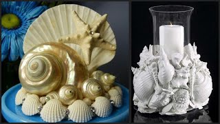 top trendy and amazing ideas of seashell craft for home decoration