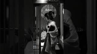 Before/After Lightroom Edit #8 - Kyoto Geisha