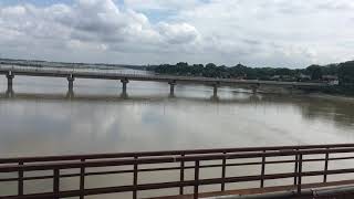 Crossing The Ganga river bridge at Kanpur