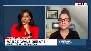 No Mention of K-12 Education Vance-Walz Debate - Erika Sanzi, The National News Desk 10-4-24