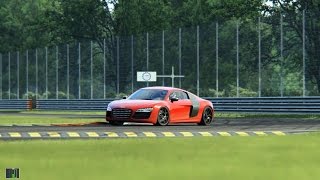 Ferrari 458, Nissan GT-R Nismo, Audi R8 V10 at Monza Circuit @ Assetto Corsa