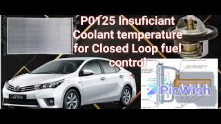 P0125 Insuficiant Coolant temperature for Closed Loop fuel control