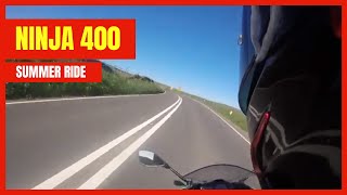 Ninja 400 blasts down Cat and Fiddle Road