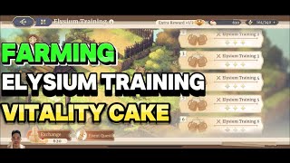 ELYSIUM TRAINING X6 FARMING VITALITY CAKE EXTRA REWARDS SWORD OF CONVALLARIA