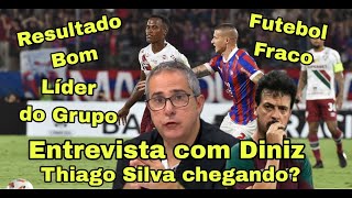 Flu empata com Cerro Porteño. Troca de Passes analisa o jogo. Flu líder do grupo. @acimadtrubronegro