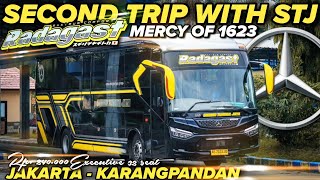 SUDAH TIDAK SEPERTI DULU🙂 TRIP STJ RADAGAST JAKARTA - KARANGPANDAN! PESONA BUS MESIN DEPAN