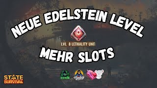 STATE OF SURVIVAL: NEUE EDELSTEIN LEVEL & MEHR SLOTS & STATS-AUSTAUSCH