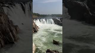 Dhuandhar Waterfall Bedaghat Jabalpur #travel #jabalpur #dhuandhar #waterfalls #waterfallsounds